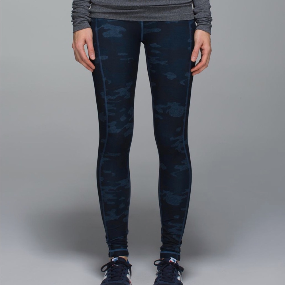 EUC Lululemon 12 speed Tight II Heathered Lotus